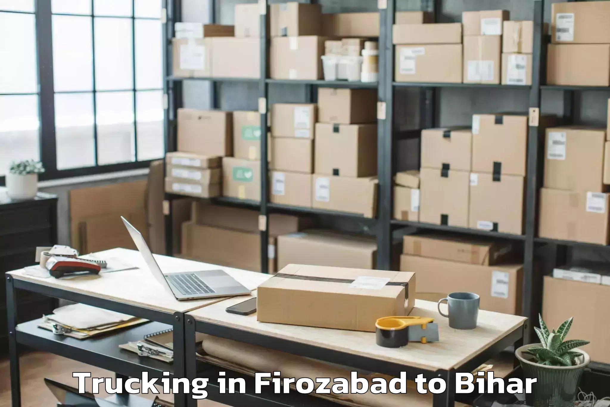 Top Firozabad to Ghorasahan Trucking Available